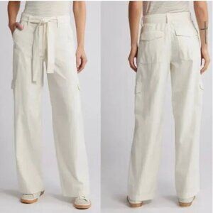 Madewell Griff Superwide Leg Cargo Pants in Garment Dye‎ NWT 23 Vintage Canvas